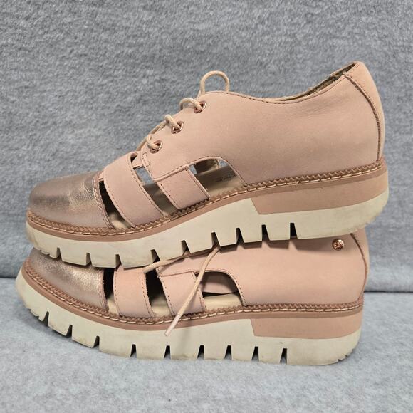 Caterpiller CAT Verse Cherry Blossom Cut Out Lace Up Oxfords Size 7.5W - Picture 8 of 10